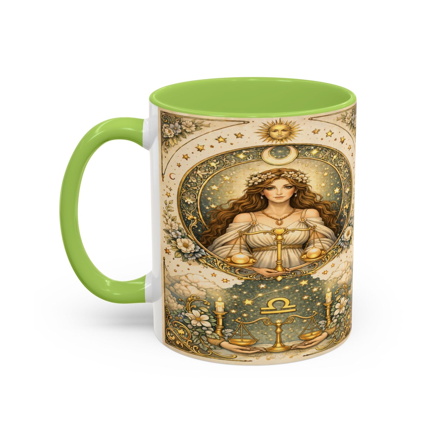 Celestrial Libra Zodiac Coffee Mug (11/15oz) by Grace Canvas Shop