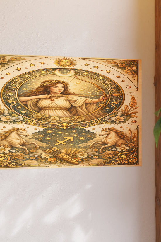 Celestial Sagittarius Zodiac Poster by Grace Canvas Shop