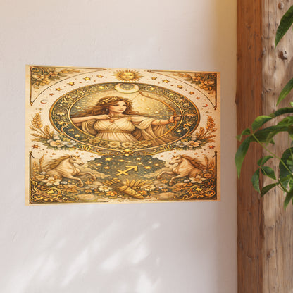 Celestial Sagittarius Zodiac Poster by Grace Canvas Shop