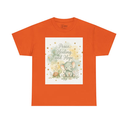 Girl's Elephant ‘Peace, Healing and Hope’ T‑Shirt