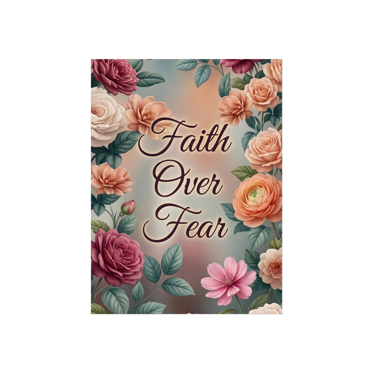 Faith Over Fear Fine Art Unframed Poster
