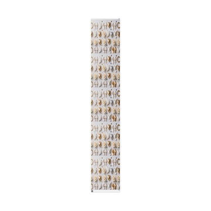 Elegant Gold & Cream Hearts Wrapping Paper Roll