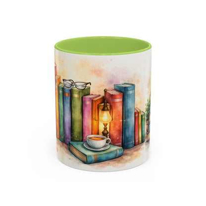 Watercolor Book Lovers Coffee Mug (11/15oz)