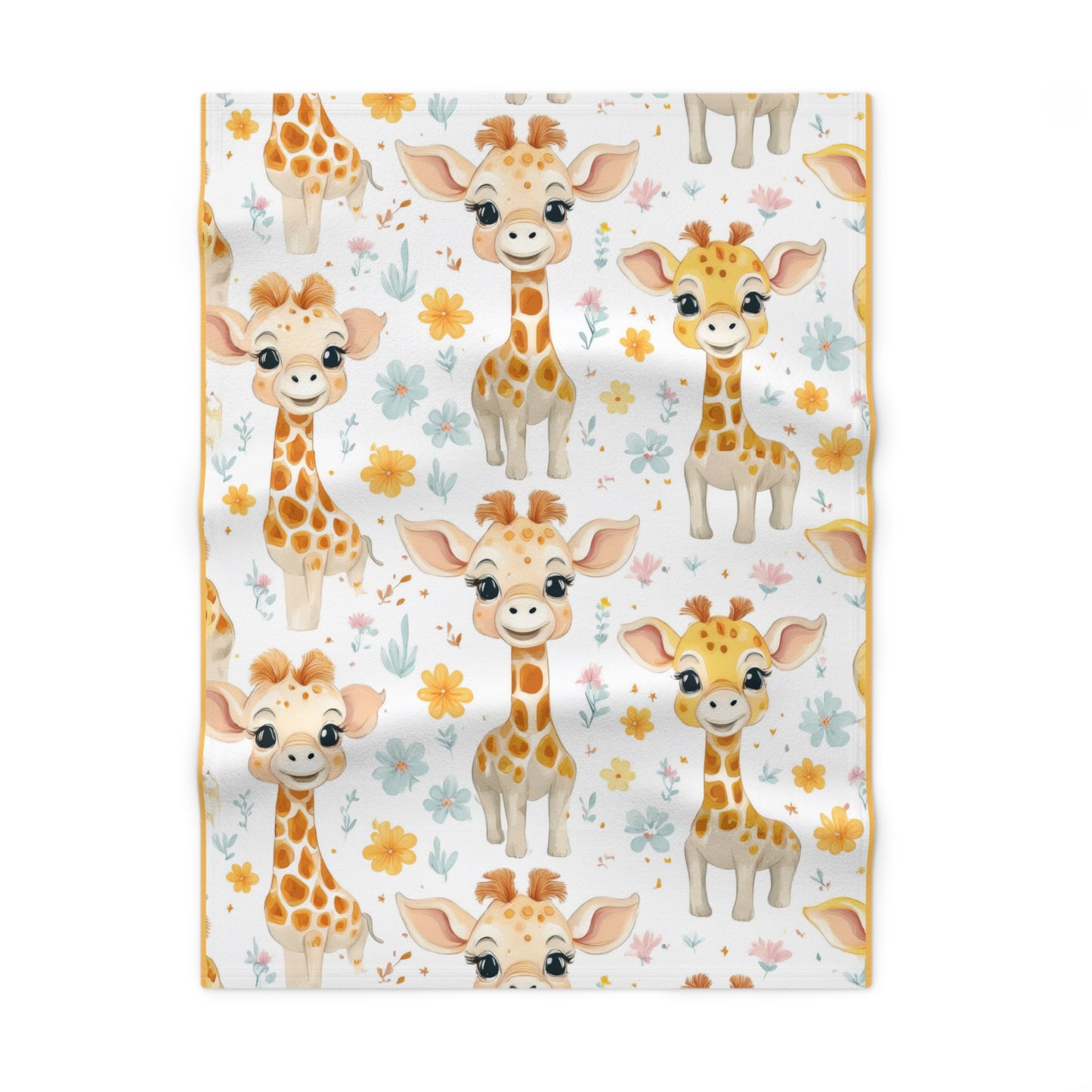 Giraffe Baby Blanket - Soft Fleece Nursery Throw with Cute Giraffe Print