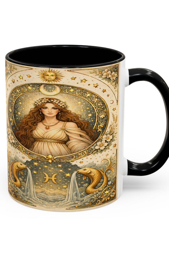 Celestrial Pisces Zodiac Coffee Mug by Grace Canvas Shop