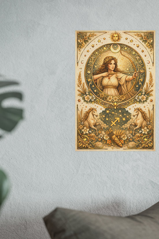 Celestial Sagittarius Zodiac Poster by Grace Canvas Shop