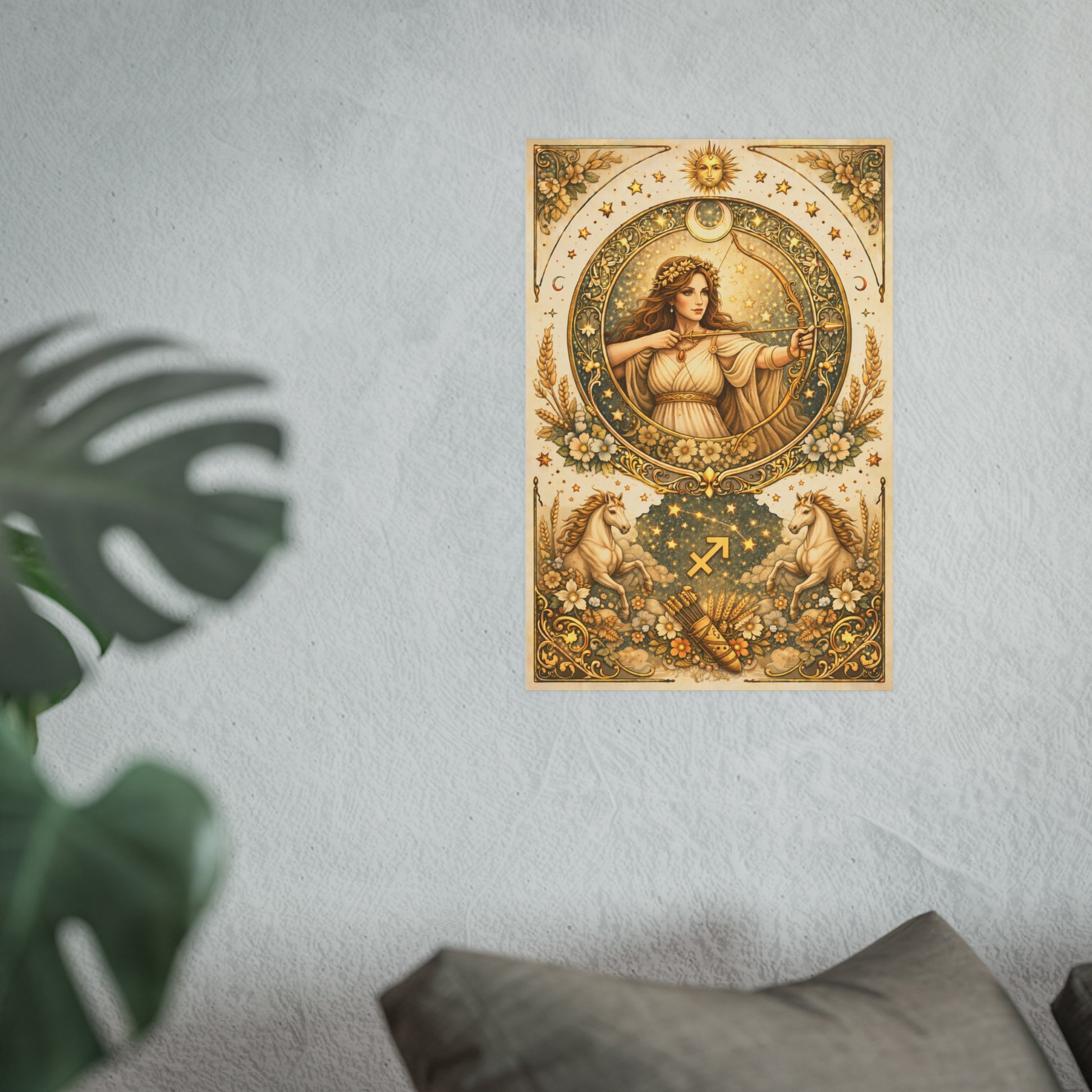 Celestial Sagittarius Zodiac Poster by Grace Canvas Shop