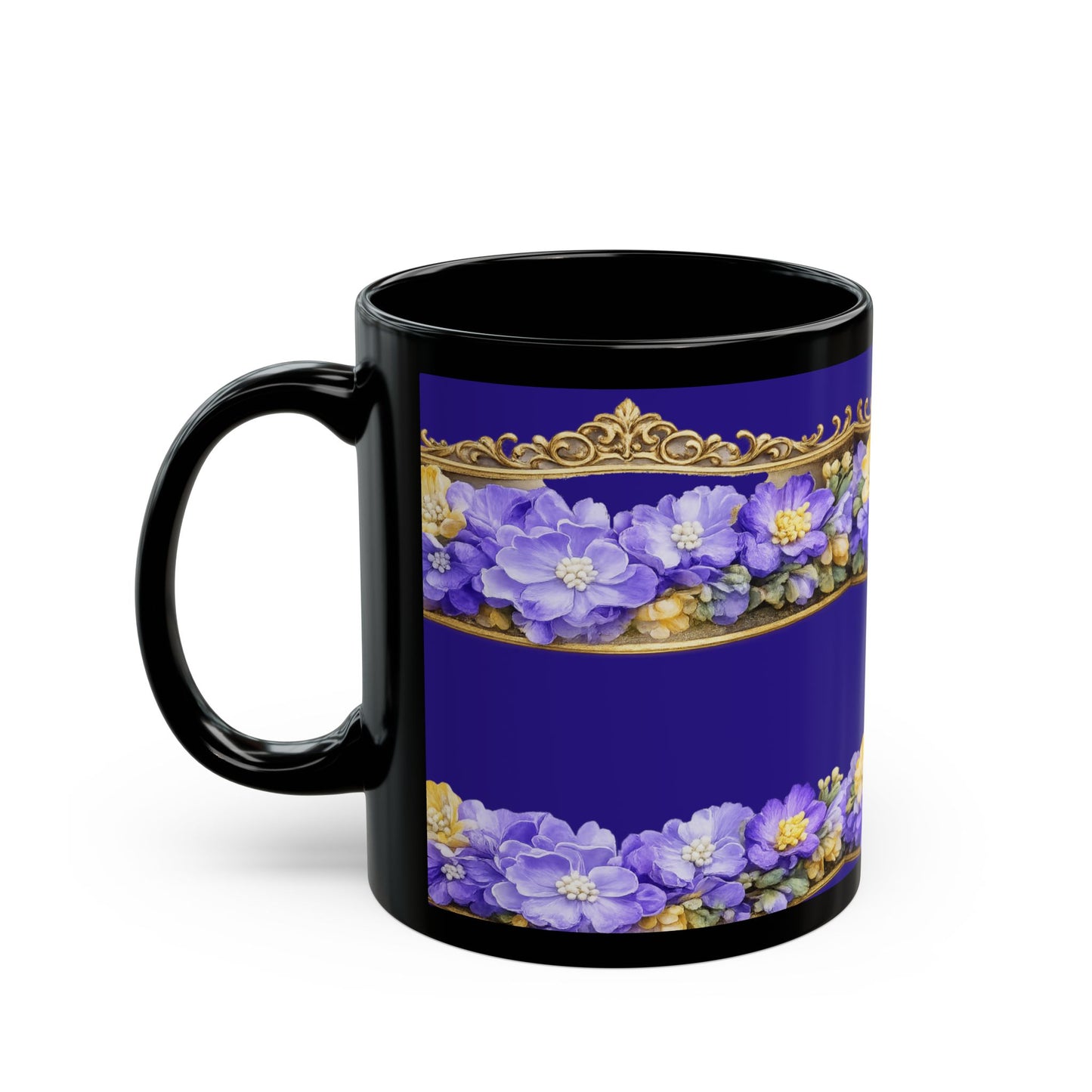 Elegant Gold Trim Coffee Cup (11oz, 15oz)