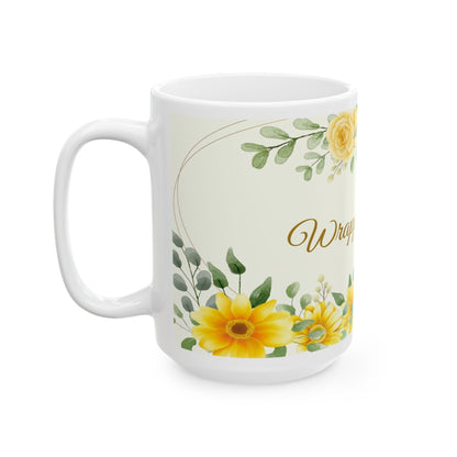 Wrapped in Love Sunflower Ceramic Mug (11oz/15oz)
