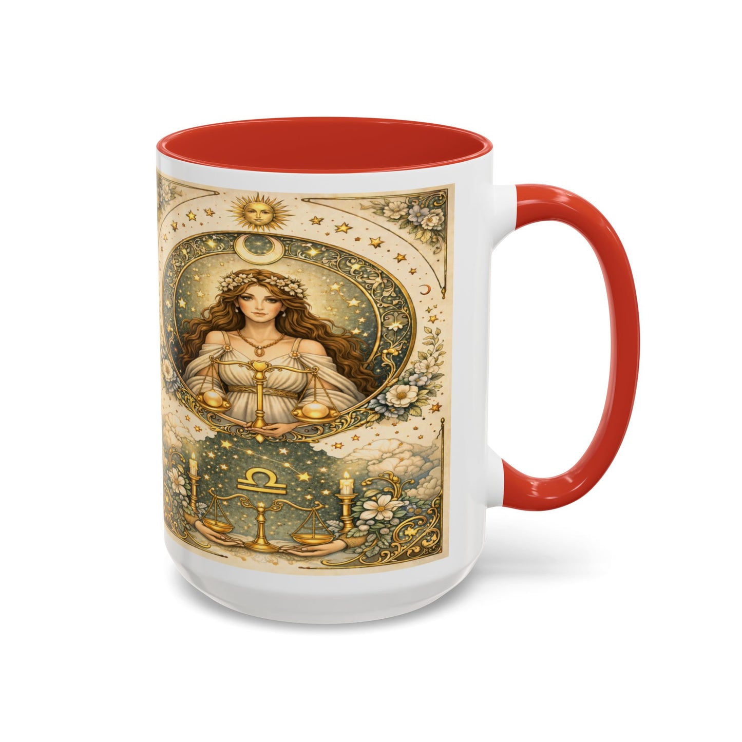 Celestrial Libra Zodiac Coffee Mug (11/15oz) by Grace Canvas Shop