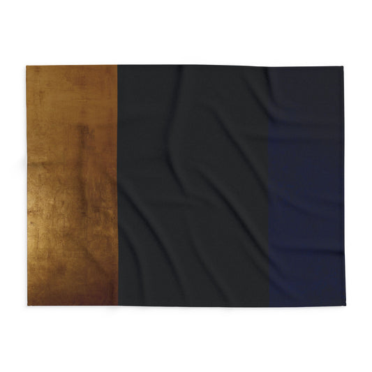 3 Colors - Arctic Colorblock Fleece Blanket by Grace Canvas Shop