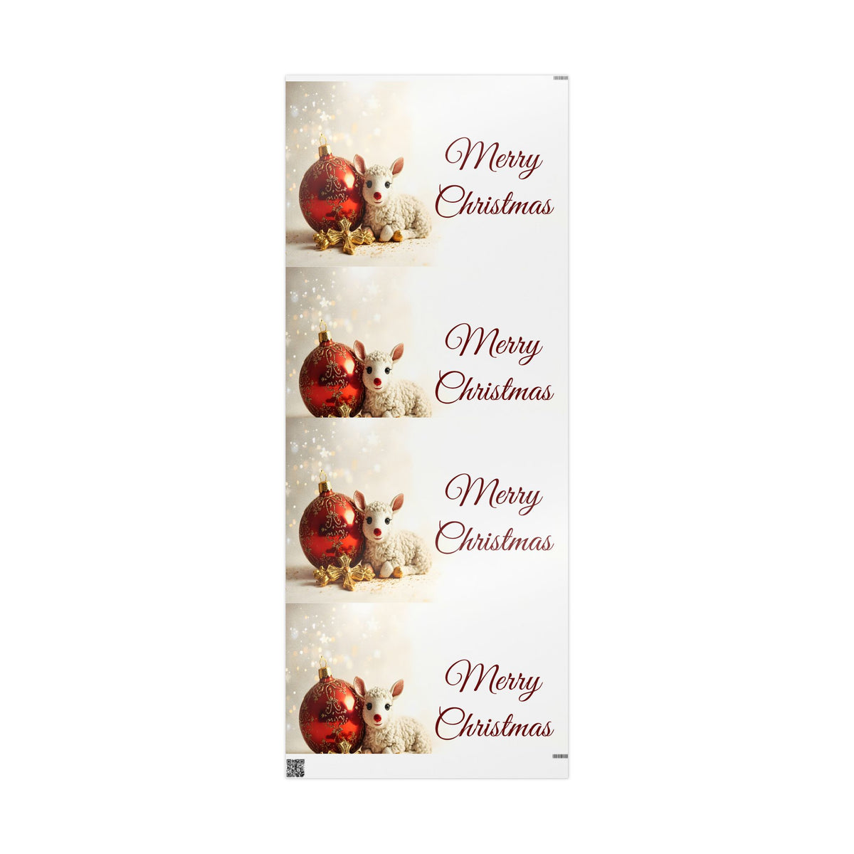 Christmas Ornament Wrapping Paper – "Merry Christmas" Holiday Gift Wrap
