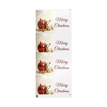 Christmas Ornament Wrapping Paper – "Merry Christmas" Holiday Gift Wrap