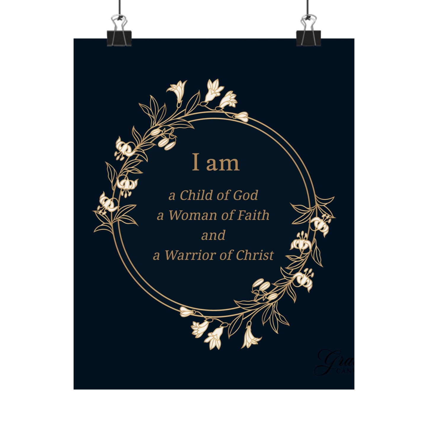 Woman of Faith Poster - Matte Vertical Print
