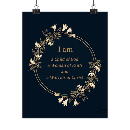 Woman of Faith Poster - Matte Vertical Print