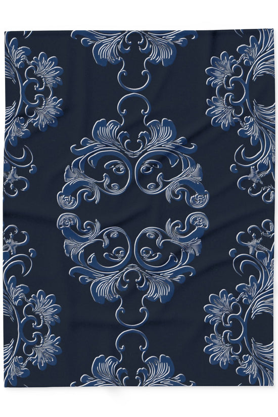 Navy Arctic Fleece Blanket by Grace Canvas Shop