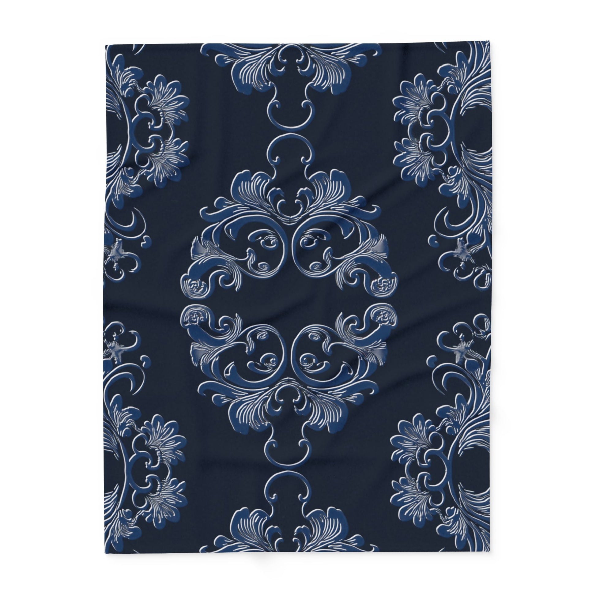 Navy Arctic Fleece Blanket by Grace Canvas Shop