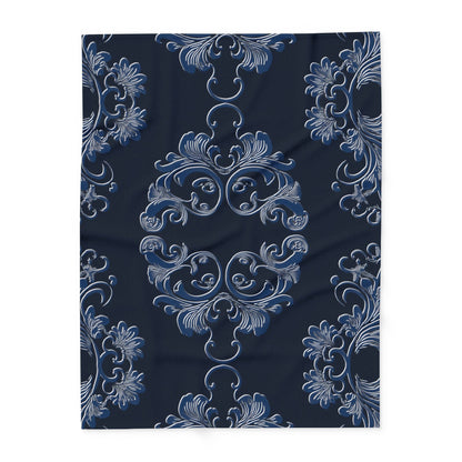 Navy Arctic Fleece Blanket by Grace Canvas Shop