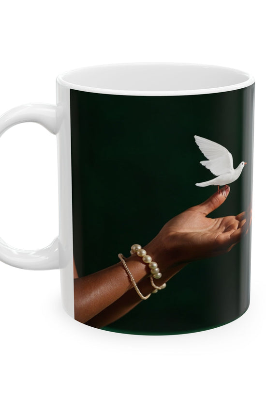 Faith Spiritual Empowerment Ceramic Mug by Grace Canvas.shop