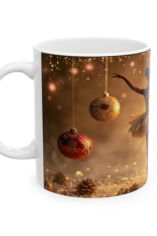 Elegant Ballerina Ceramic Mug by Grace Canvas.shop