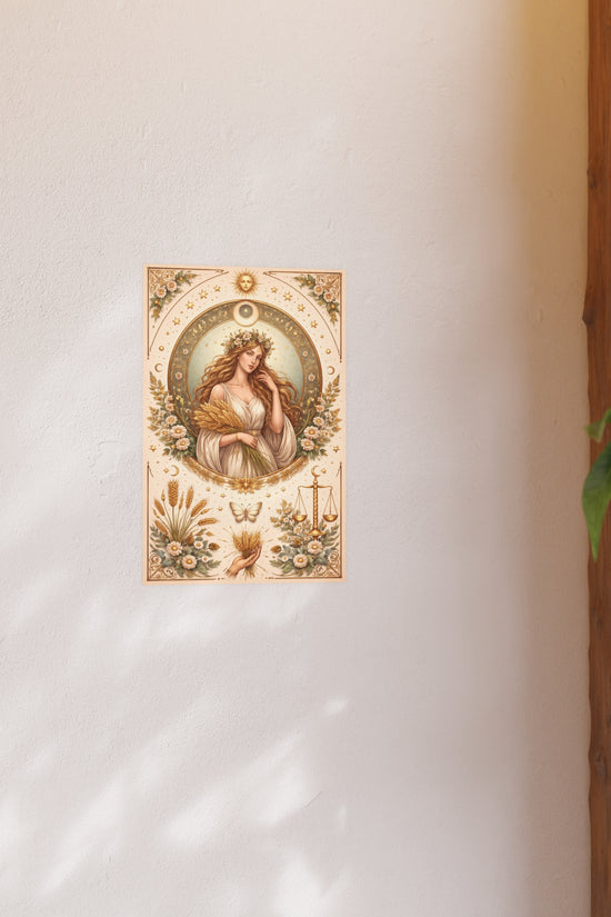Celestial Virgo Art Print - Archival Matte Poster by Grace Canvas Shop