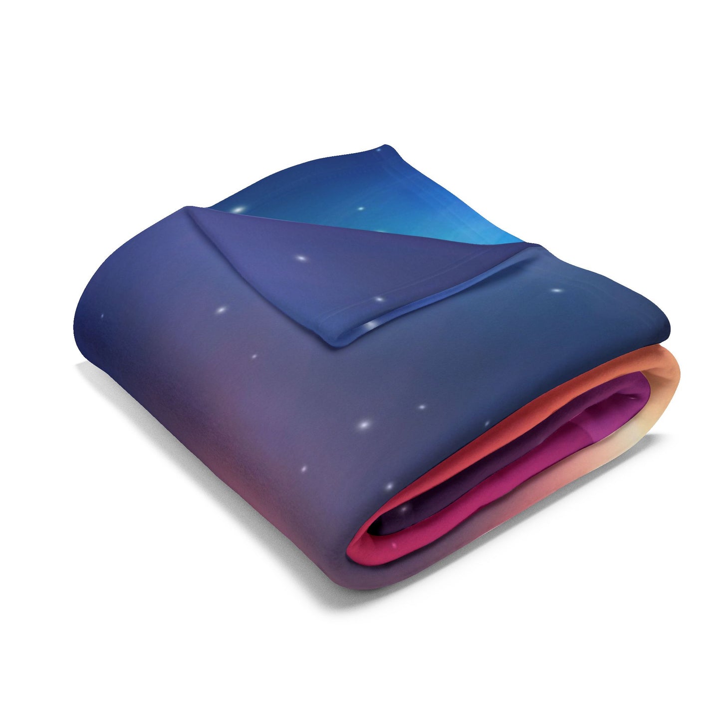 Aurora Galaxy Fleece Blanket — Colorful Northern Lights Throw