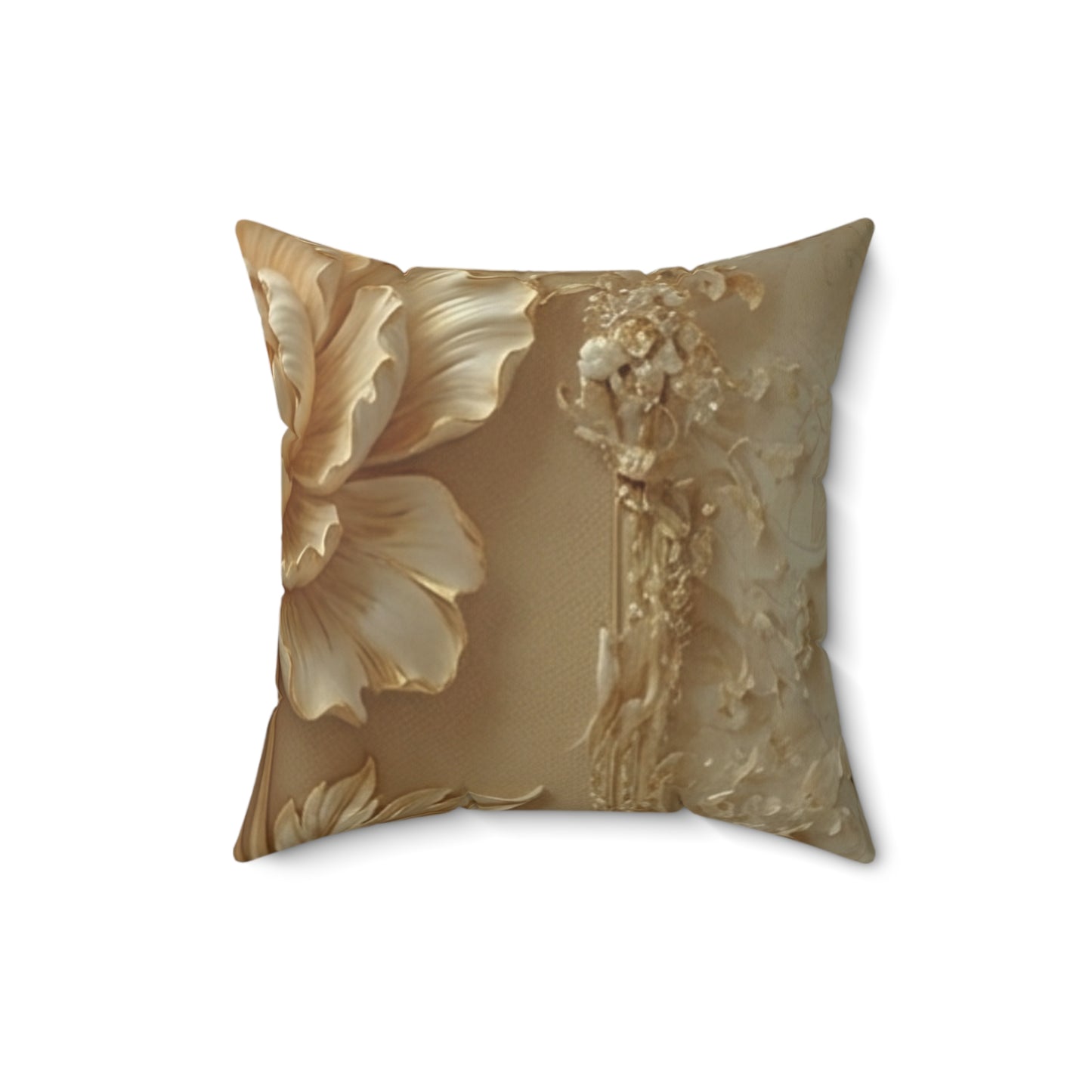 Vintage Gold Accent Cushion by Printify