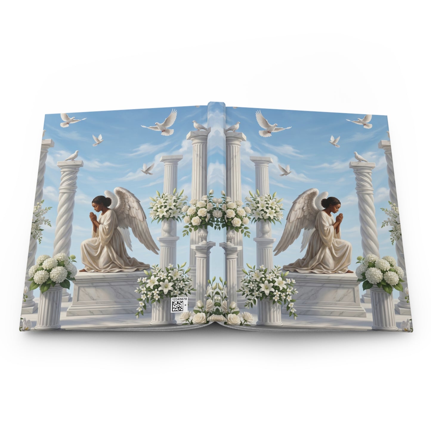 Angelic Grace Journal Hardcover Ruled Notebook