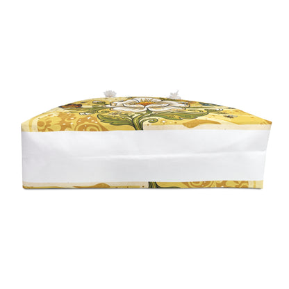 Golden Floral Weekender Bag — Butterflies & Bees Travel Tote