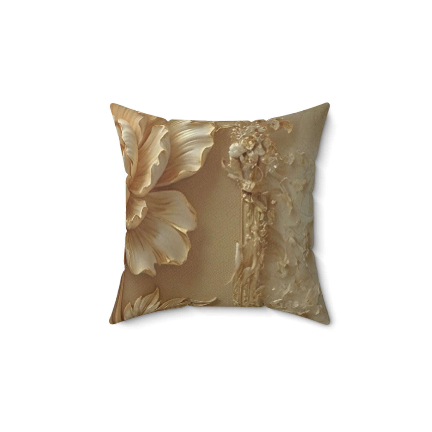Vintage Gold Accent Cushion by Printify