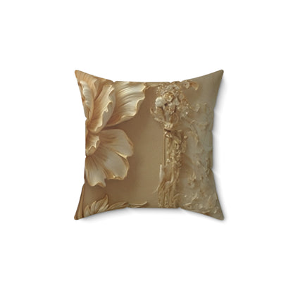 Vintage Gold Accent Cushion by Printify
