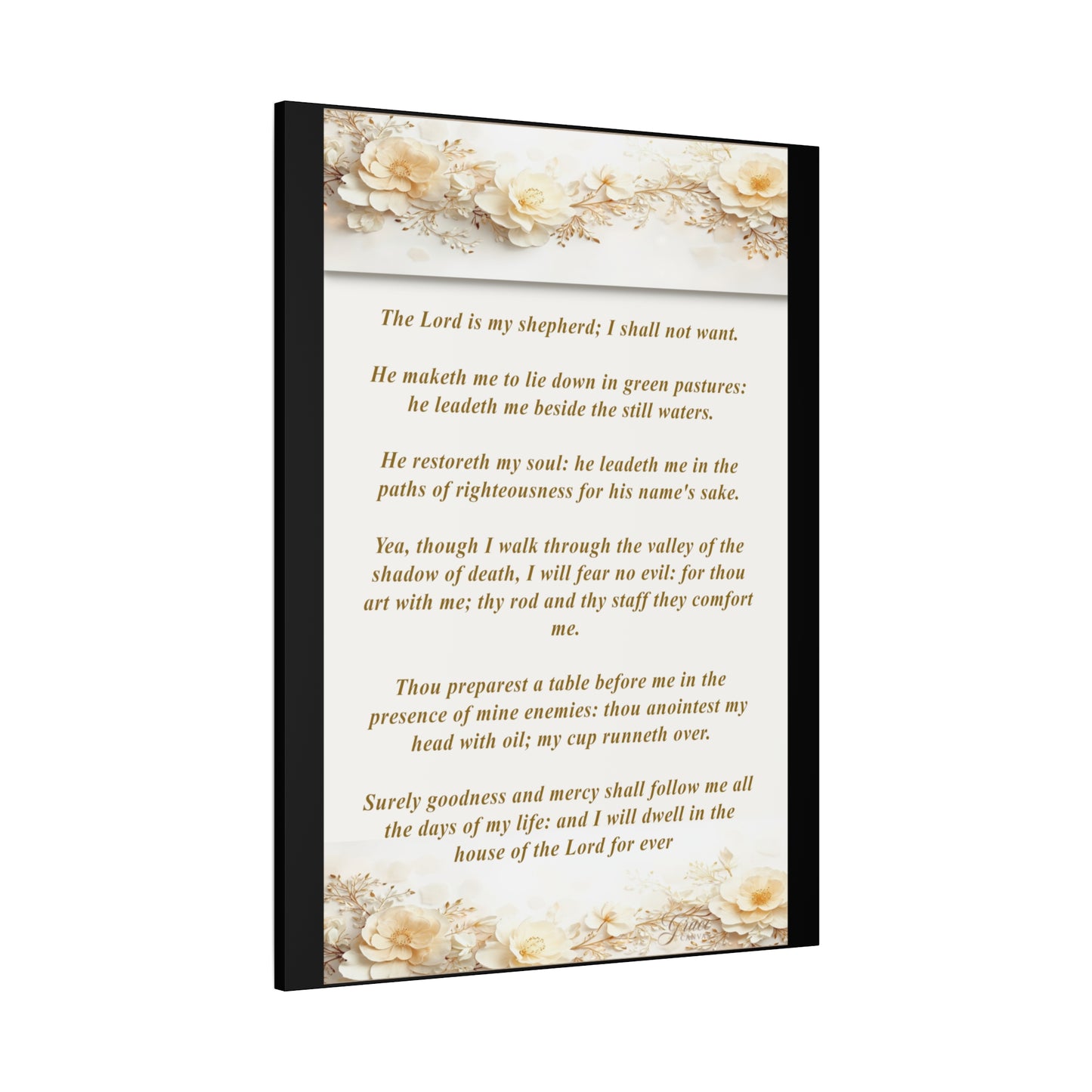 Psalm 23 Verse Home Decor by Grace Canvas