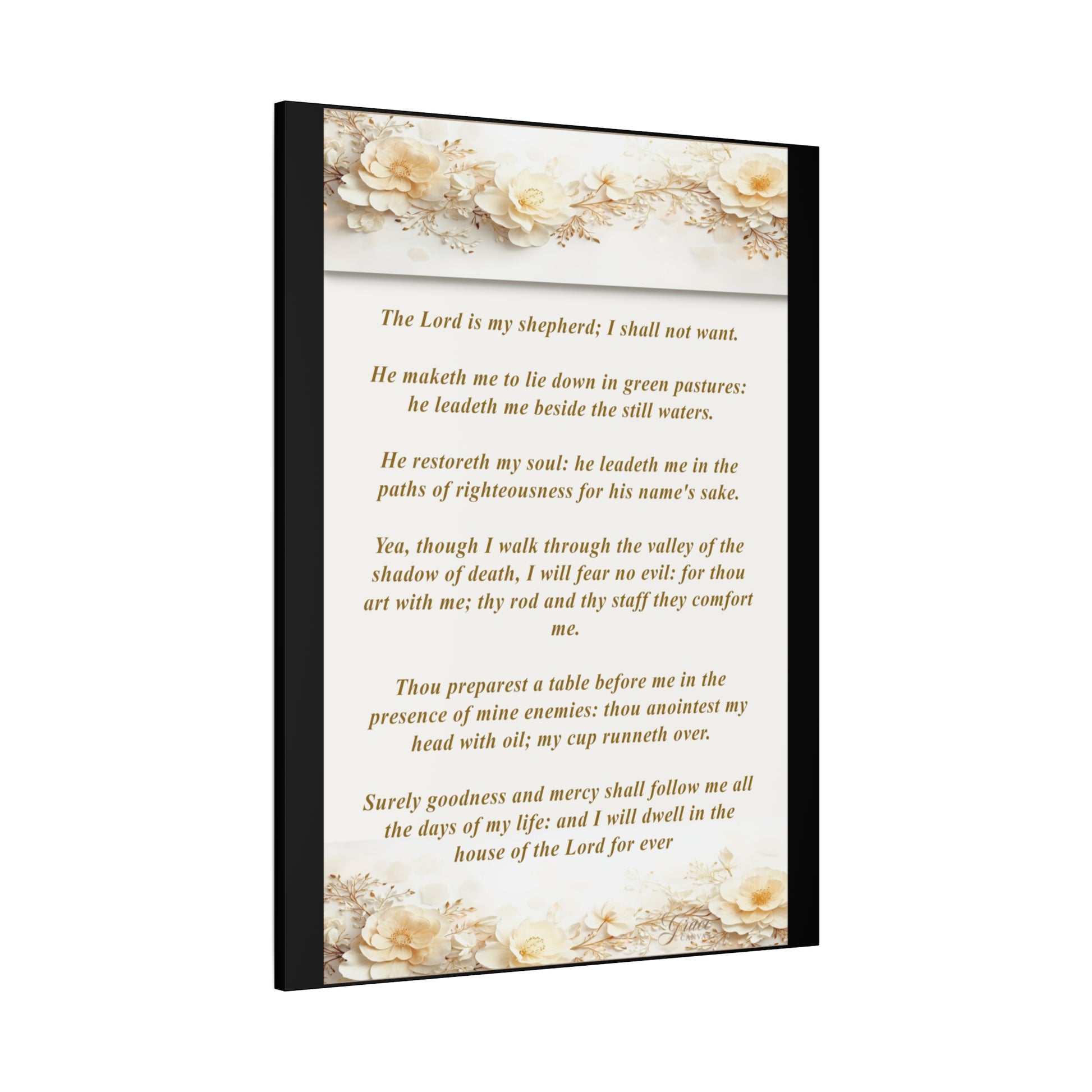 Psalm 23 Verse Home Decor by Grace Canvas