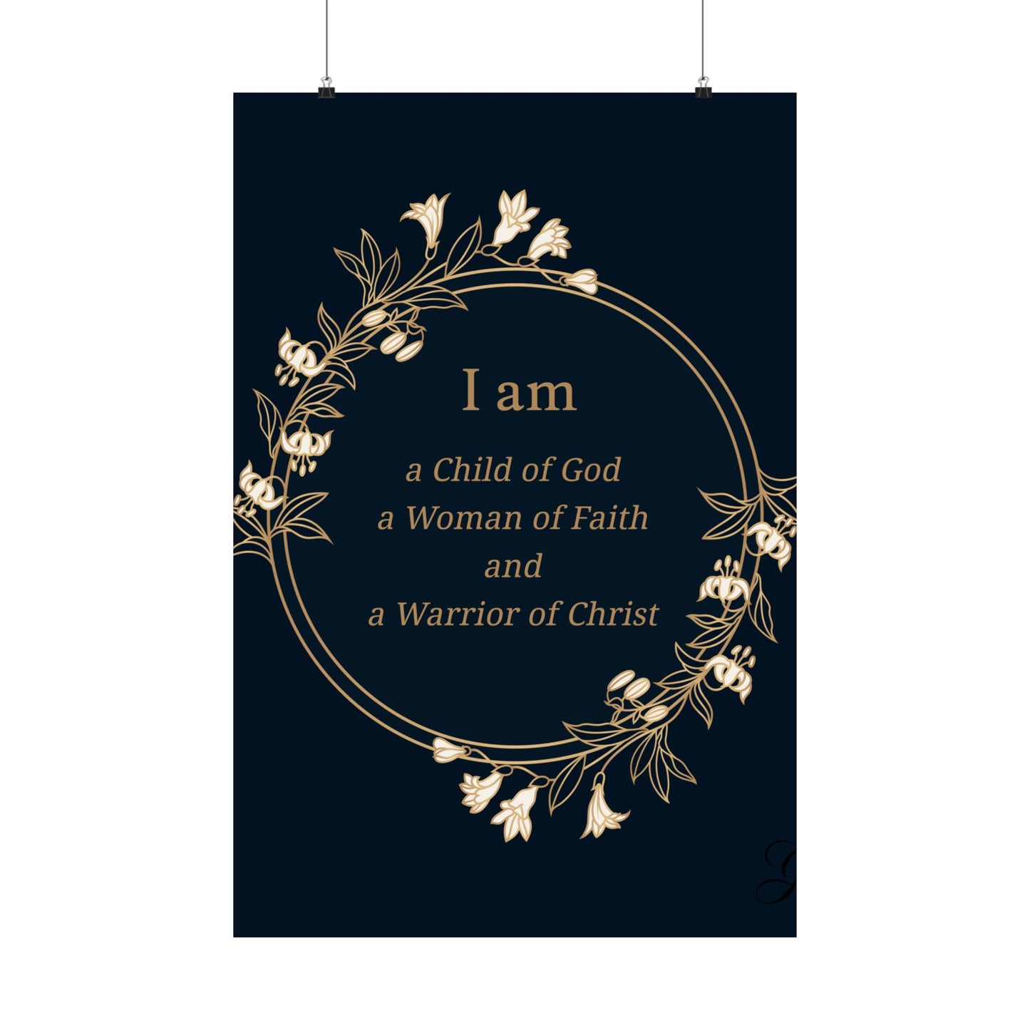 Woman of Faith Poster - Matte Vertical Print