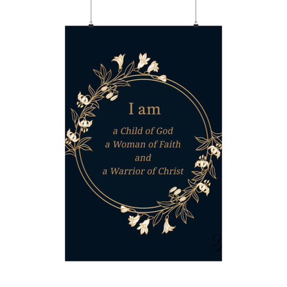 Woman of Faith Poster - Matte Vertical Print