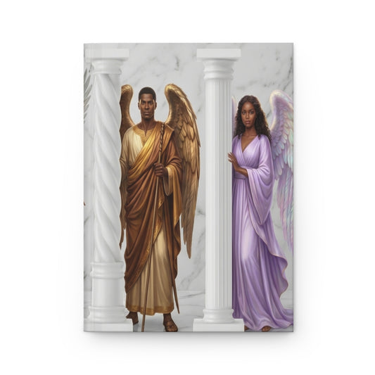Black Angelic Guardians Notebook, Spiritual Prayer & Gratitude Diary