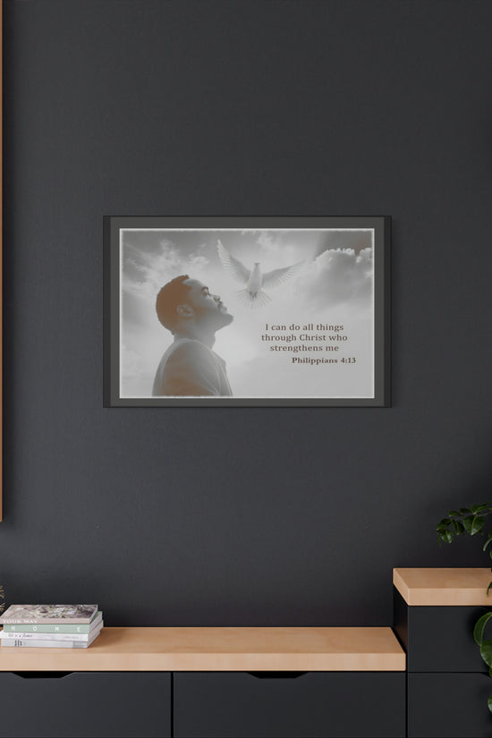 I Can Do All Things Through Christ Phillipians 4:13 Verse Wall Art by Grace Canvas