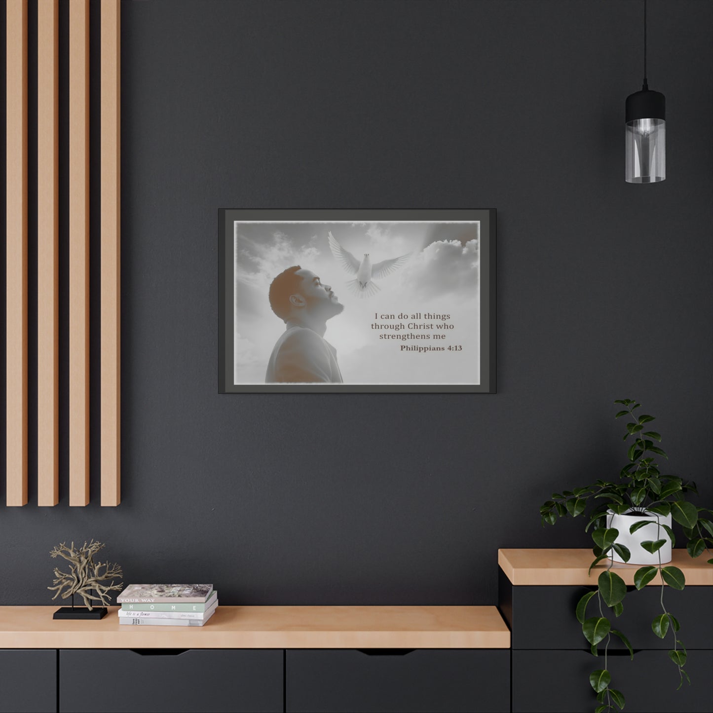 I Can Do All Things Through Christ Phillipians 4:13 Verse Wall Art by Grace Canvas