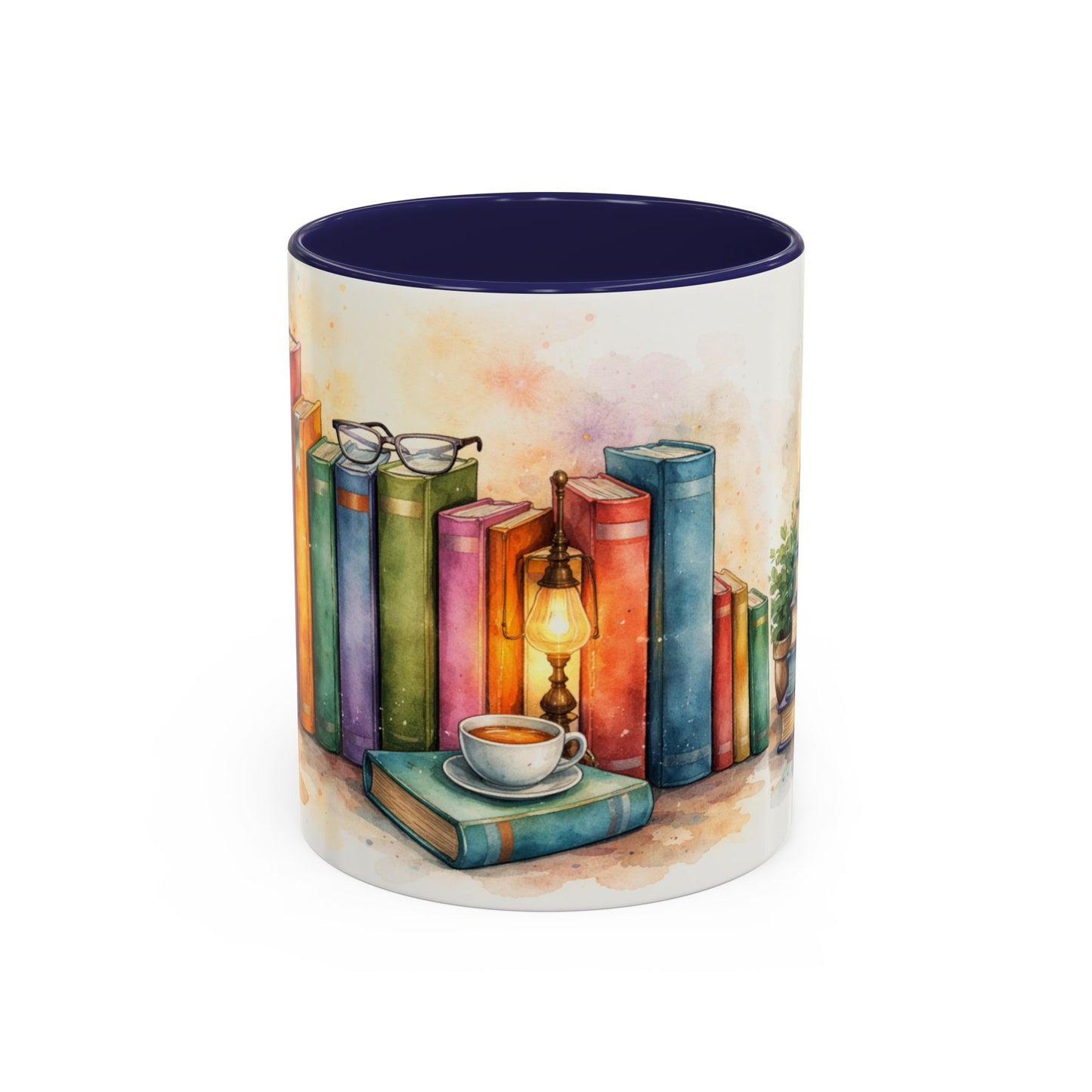 Watercolor Book Lovers Coffee Mug (11/15oz)