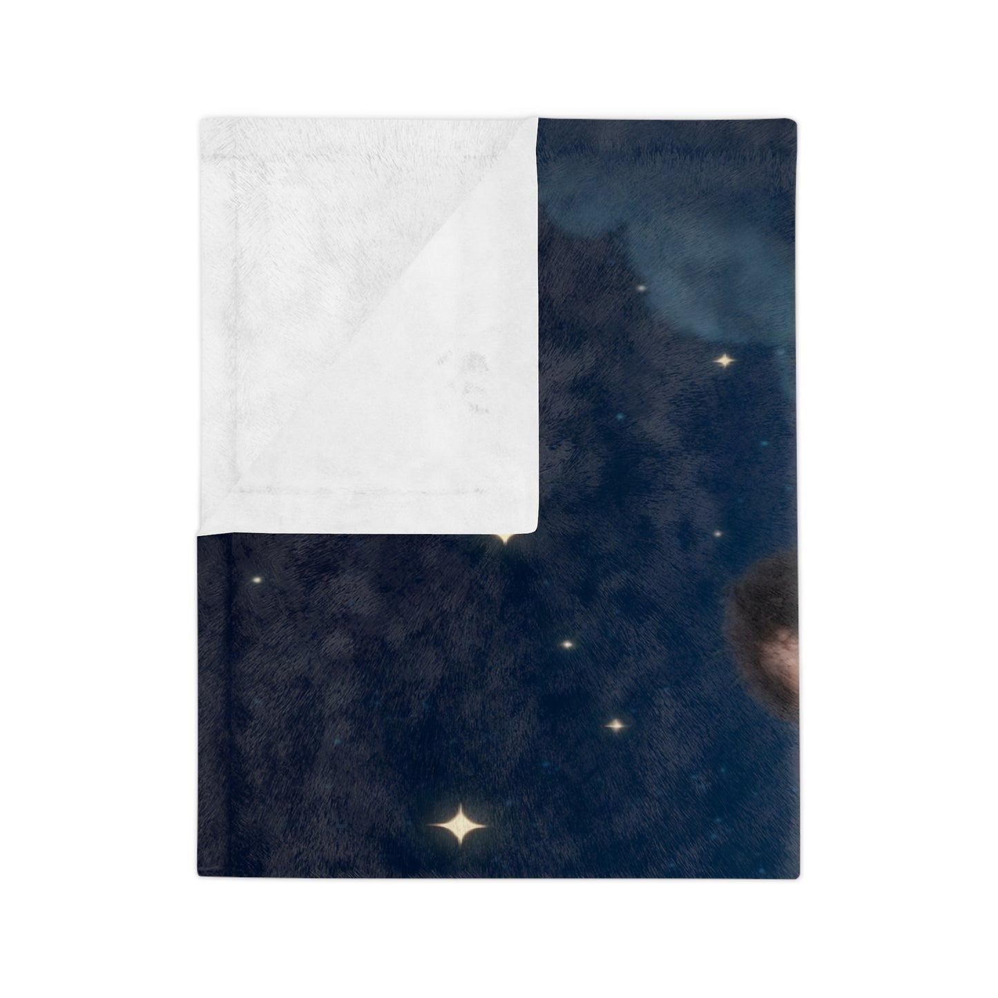 Baby Girl Moon Blanket Soft Velveteen Microfiber Nursery Throw