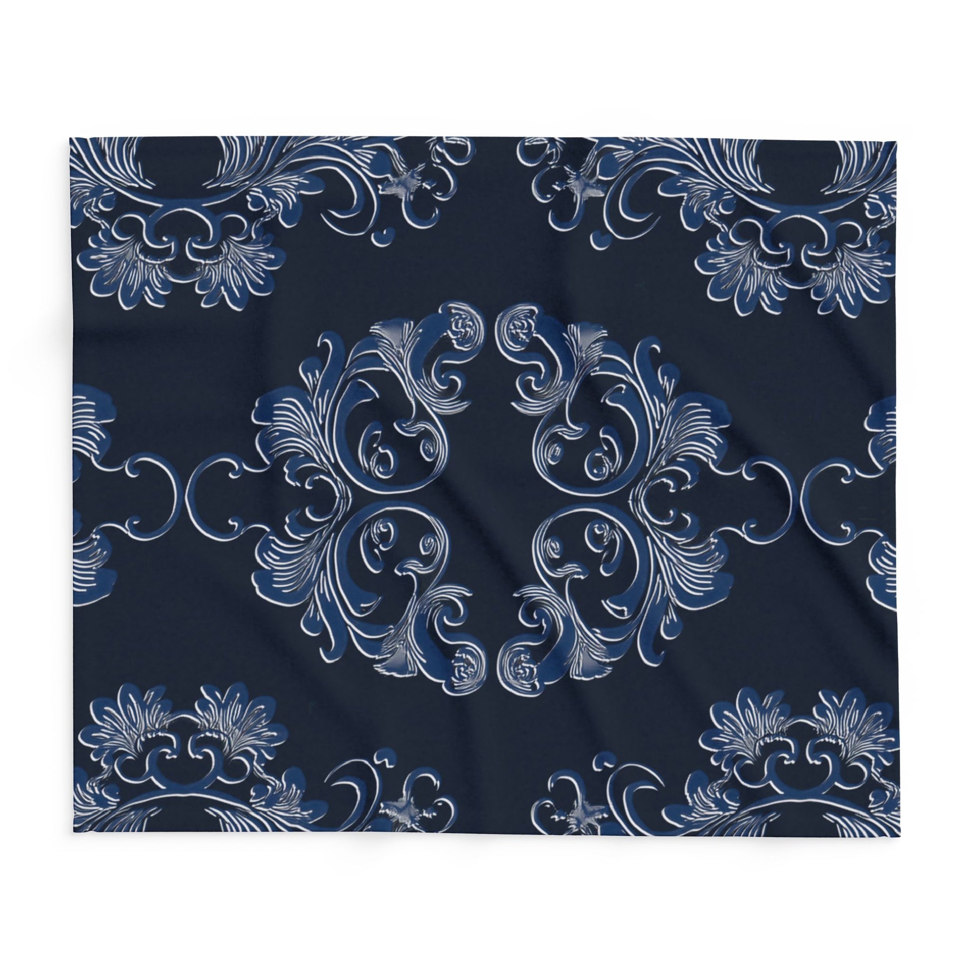 Navy Arctic Fleece Blanket by Grace Canvas Shop