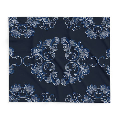 Navy Arctic Fleece Blanket by Grace Canvas Shop