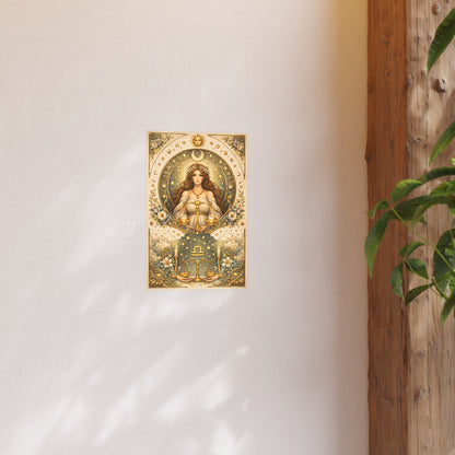 Celestial Libra Zodiac Art Print