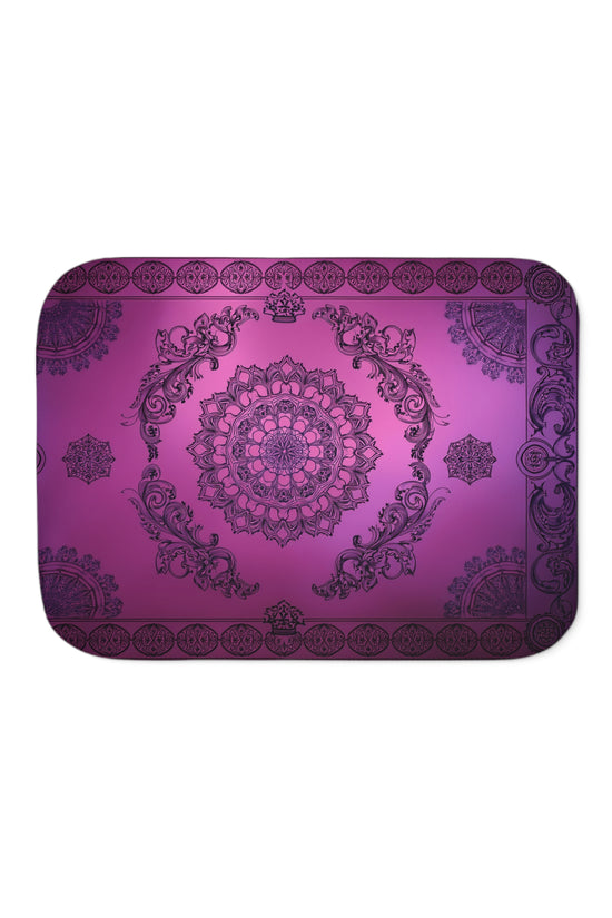 Cozy Mandala Sherpa Throw Blanket by Grace Canvas Shop