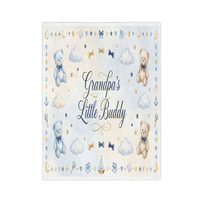 Grandpa’s Little Buddy Baby Blanket