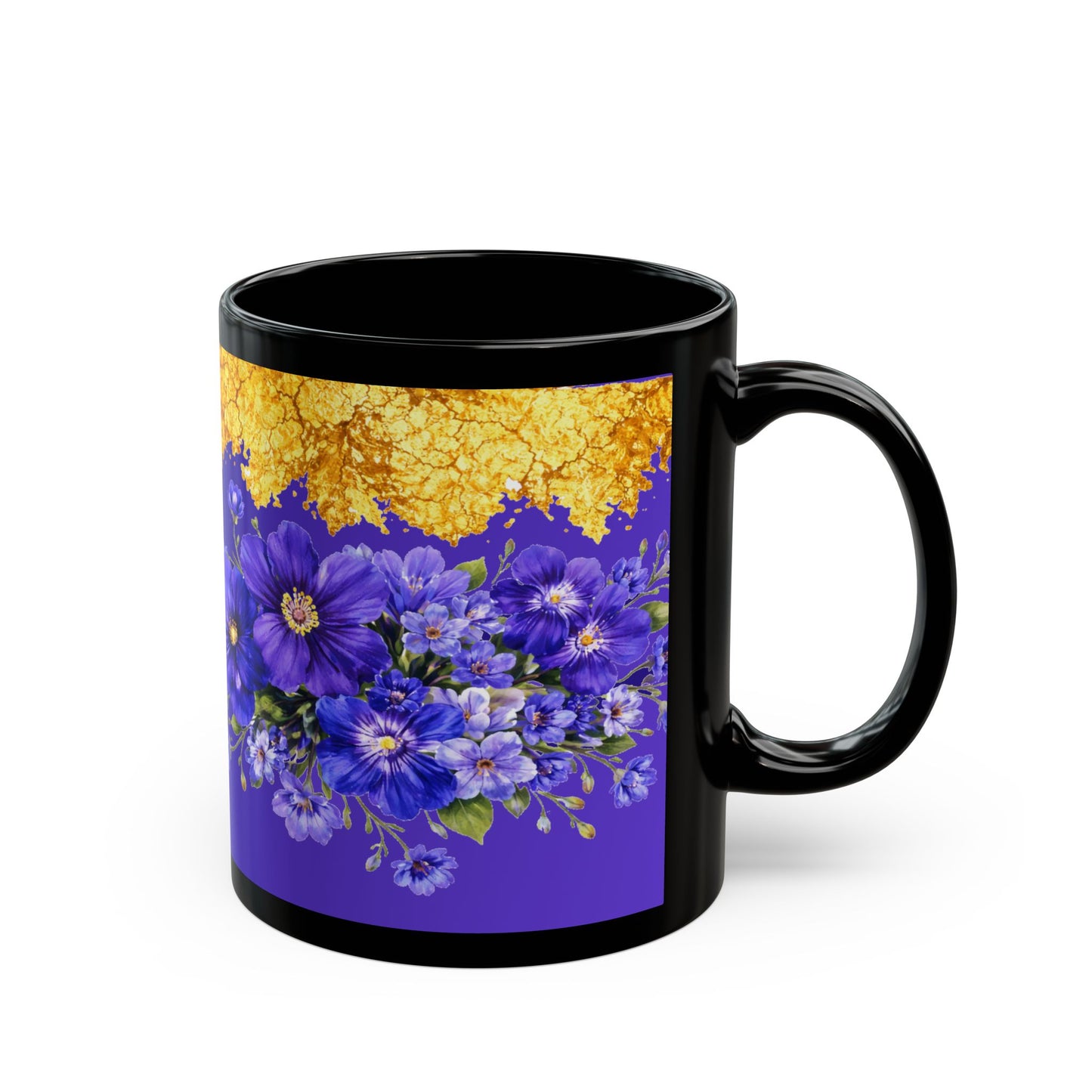 Vibrant Violet Flowers Coffee Cup (11oz, 15oz)