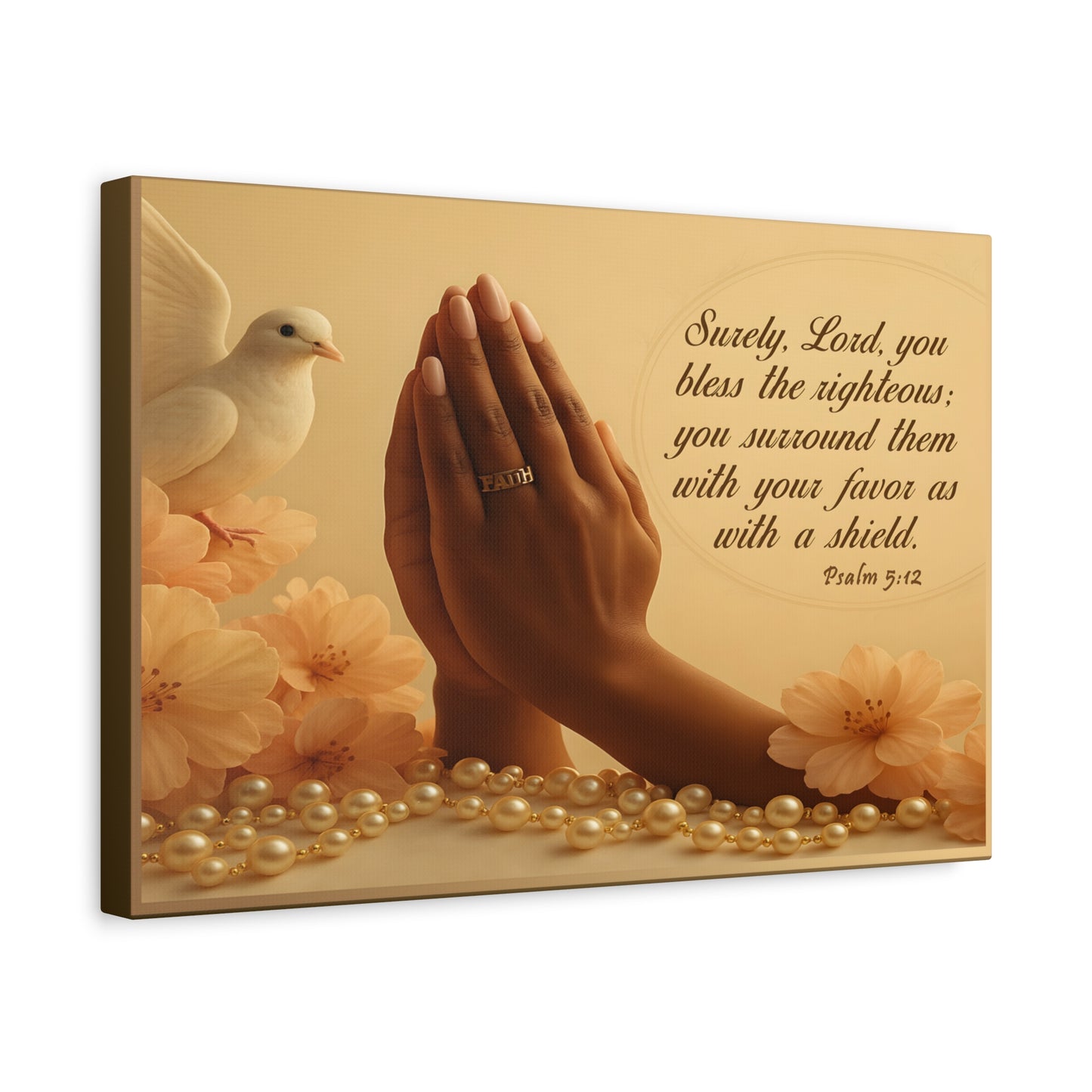 Psalm 5:12 Inspirational Print by Grace Canvas