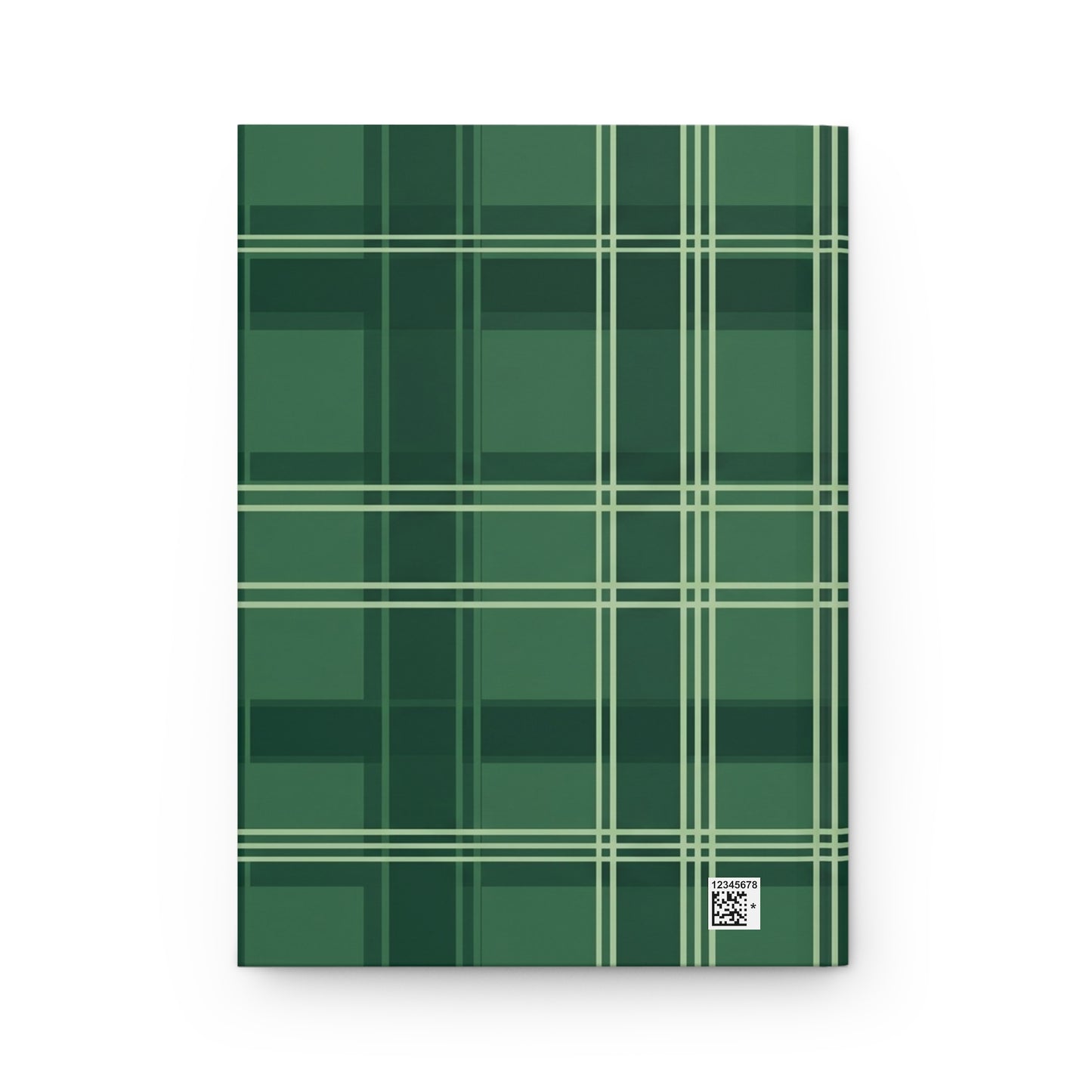 Quiet Time With God Green Plaid Hardcover Journal