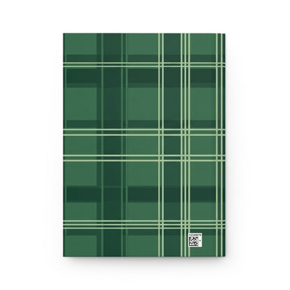 Quiet Time With God Green Plaid Hardcover Journal