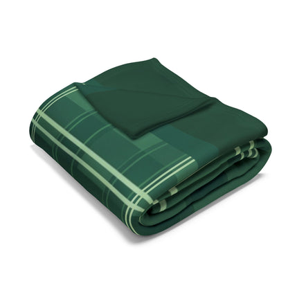 Green Plaid Fleece Blanket